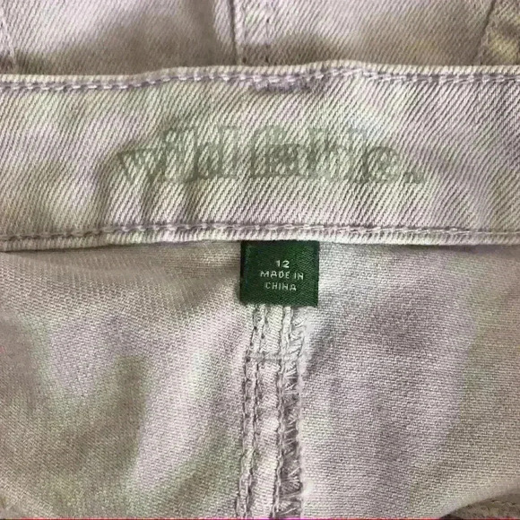 Wild Fable Lavender Raw Hem Denim Mini Skirt - Picture 5 of 6